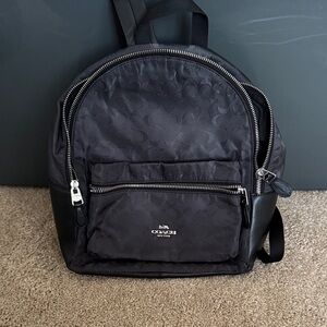 Coach Signature Black Backpack